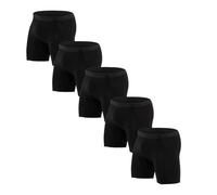 Voylansi Lot de 5 caleçons respirants pour homme - Léger et confortable - En coton - Coupe ajustée - Taille élastique - Pour l'été, l'extérieur, l'intérieur et l'extérieur, BK2., XL