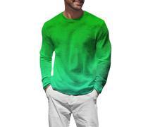 Voylansi Pull à manches longues pour homme - Coupe régulière - Manches longues - Décontracté et confortable - Couleur unie - Respirant et léger - Pour l'automne et l'hiver - À porter en plein air