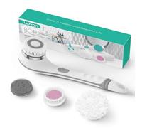 VOYOR 4 en 1 Brosse Brosse Électrique Dos avec Manche Long pour Nettoyage, Exfoliation et Massage Rechargeable Sans Fil BC100 (Gris)