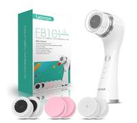 VOYOR Brosse Nettoyante Visage Rechargeable 3 Réglages de Vitesse Brosse Visage pour un Nettoyage en Profondeur du Visageet et une Exfoliation, 6 en 1 Imperméable Brosse Électrique Visage FB101