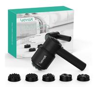 VOYOR-HEALTH Masseur Anti Cellulite, Ventre, Cuisses, Fesses Massage Cellulite, Masseur Électrique de Relaxation Musculaire avec 5 Têtes Multifonctions, Transportable et Rechargeable CM410 (Noir)