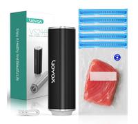 VOYOR Machine Sous Vide Alimentaire Portable 5 Sacs Sous Vide Sous Videuse Alimentaire À Main pour la Conservation et le Stockage des Aliments Mini Appareil Sous Vide Alimentaire (1 Pompe + 5 Sacs)