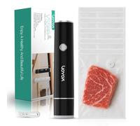 VOYOR Machine Sous Vide Alimentaire Portable pour la Conservation et le Stockage des Aliments Compact et le Mini Appareil Sous Vide Alimentaire avec 5 Sacs Sous Vide Améliorés VS500 (Noir)