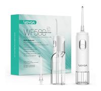 VOYOR Mini Hydropulseur Dentaire, à eau Sans fil Portable Irrigateur oral Rechargeable et étanche IPX7 Nettoyeur de plaque dentaire avec 2 réservoirs détachables pour la maison et le voyage WF500