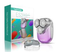 VOYOR Rasoir Electrique Femme Epilateur Visage Femme Rasoir Femme Pour Visage Corps Bras Et Bikini Tondeuse Femme Intime Imperméable Type-C Rechargeable Portable ES310 (Violet)