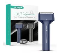 VOYOR Rasoir Electriques Hommes 3-En-1 Rasoir Barbe Homme Rechargeable Tête Flottante Fil Rasoir Homme Electrique Avec Serrure De Voyage Durabilité De La Batterie Humide Et Sec Sûr Shaver TX310 (Bleu)