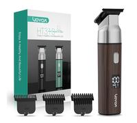 VOYOR Tondeuse Corps Homme,Rasoir Corps Pour Aisselles,Visage,Maillot,Poils,Tondeuse Intime Homme,Rechargeable Par USB,Tondeuse Partie Intime Étanche HT310 (Marron)