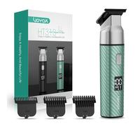 VOYOR Tondeuse Corps Homme,Rasoir Corps Pour Aisselles,Visage,Maillot,Poils,Tondeuse Intime Homme,Rechargeable Par USB,Tondeuse Partie Intime Étanche (Vert)