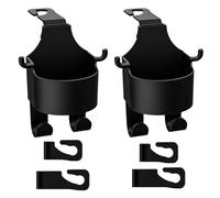Voyyphixa 2 Pièces Crochet Multifonctionnel pour Dossier de siège de Voiture, Porte-gobelet avec Crochet pour Voiture, Multifunctional Hook for Car Seat Back (2Pcs)