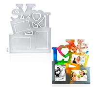 Voyyphixa DIY Moulle Resine Epoxy Cadre Photo Moule Silicone Rectangle Cadres Photo Love Moule de Coulée pour Saint Valentin, Cadeau d'amour De La Fête des Mères (Rectangle Photo Frame)