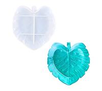 Voyyphixa Feuilles Moulle Resine Epoxy Moules en Silicone Moule à Boîte de Rangement Forme Feuilles tropicales Moule de Plateau Fruits pour Résine Moule de Boîte à bijoux Moules de Coulée Epoxy (Palm)