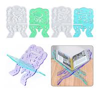 Voyyphixa Lot de 2 Moule Resine Epoxy Porte Livre, Moules Silicone Resine Epoxy Pose la Coran, Moule Resine Support de Livre Sacré pour Décoration de Maison