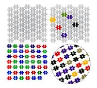 Voyyphixa Lot de 2 Moule Résine Epoxy Puzzle Lettres, Moule Silicone Resine Epoxy Alphabet pour Bijoux, Porte-clés, Sous-verre, Jeu D'empilement, DIY Jeu Familial Adulte Enfants
