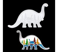 Voyyphixa Moule Animal Moulle Silicone Resine Epoxy, Moule Resine Dinosaure Brachiosaure, Silicone Moulage Pour Sous-Verres, Pendentif Ornements de Bureau Artisanat