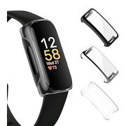 Vozehui 3 Pièces dans Un Seul Paquet d’étuis Compatibles avec l’étui Inspire 3 et l’étui Inspire 2,Coque Flexible en TPU Étui de Protection Antichoc Anti-Rayures,Noir＋Argenté＋Clair