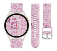 Vozehui Bracelet Silicone Léopard 20mm Compatible Avec Samsung Galaxy Watch 7 6 5 4 FE 40mm 44mm, Confortable, Étanche & Résistant, Alternative Durable Pour Garmin Vivoactive 5/Vivoactive 3