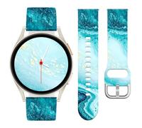 Vozehui Bracelet Silicone Marbré 20mm Compatible Avec Samsung Galaxy Watch 7 6 5 4 FE 40mm 44mm, Confortable, Étanche & Résistant, Alternative Durable Pour Garmin Vivoactive 5/Vivoactive 3