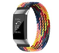 Vozehui Bracelets Compatibles avec Fitbit Charge 3/Fitbit Charge 4 Bracelet, Elastiques Respirants doux Sport Bracelets de Montre de Remplacement, Bracelet Tissé en Nylon pour Fitbit Charge 3/4