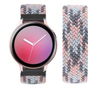 Vozehui Bracelets élastiques 20mm Compatibles pour Samsung Galaxy Watch 4 Classic/Active 2/Galaxy Watch 3 41 mm/Galaxy Watch 42 mm/Garmin Forerunner 245 Bracelet en Nylon Tressé pour Boucle de Sport