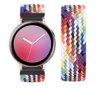 Vozehui Bracelets élastiques 20mm Compatibles pour Samsung Galaxy Watch 4 Classic/Active 2/Galaxy Watch 3 41 mm/Galaxy Watch 42 mm/Garmin Forerunner 245 Bracelet en Nylon Tressé pour Boucle de Sport