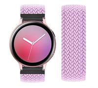 Vozehui Bracelets élastiques 20mm Compatibles pour Samsung Galaxy Watch 4 Classic/Active 2/Galaxy Watch 3 41 mm/Galaxy Watch 42 mm/Garmin Forerunner 245 Bracelet en Nylon Tressé pour Boucle de Sport