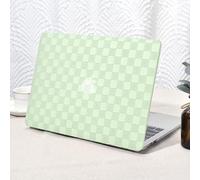 Vozehui Compatibilité avec MacBook Air 13 Pouces 2022 2021 2020 2019 2018 Release A1932 A2179 M1 A2337 Touch ID, Elégante Coque Rigide en Cuir Plastique Transparente pour Clavier, Verte PVC Grille
