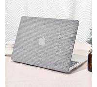 Vozehui Compatible avec MacBook Air 13 inch Étui 2022 2021 2020 2019 2018 Release A1932 A2179 M1 A2337 Touch ID, Élégant Cuir Plastique Coque Rigide Plastique Transparent Housse de Clavier