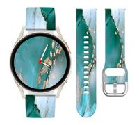 Vozehui Leopard Imprimé Bracelet Compatible avec Samsung Galaxy Watch 7/6 / 5/4 / Fe Bracelet 40 / 44mm, 20mm Silicone Samsung Galaxy Watch 3/5 Pro 45mm / Active 2, Femmes