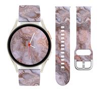 Vozehui Leopard Imprimé Bracelet Compatible avec Samsung Galaxy Watch 7/6 / 5/4 / Fe Bracelet 40 / 44mm, 20mm Silicone Samsung Galaxy Watch 3/5 Pro 45mm / Active 2, Femmes
