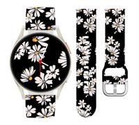 Vozehui Leopard Imprimé Bracelet Compatible avec Samsung Galaxy Watch 7/6 / 5/4 / Fe Bracelet 40 / 44mm, 20mm Silicone Samsung Galaxy Watch 3/5 Pro 45mm / Active 2, Femmes