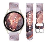 Vozehui Leopard Imprimé Bracelet Compatible avec Samsung Galaxy Watch 7/6 / 5/4 / Fe Bracelet 40 / 44mm, 20mm Silicone Samsung Galaxy Watch 3/5 Pro 45mm / Active 2, Femmes