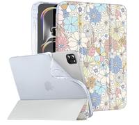 Vozehui pour iPad Pro 11 Pouces Coque 2024 iPad Pro 11 (M4 5ème Génération) Coque avec Porte Crayon, Amovible Magnétique Slim Stand Hard Back Shell Coque pour iPad Pro 2024 Coque 11"