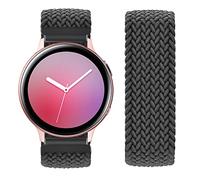 Vozehui Sangles élastiques 20 mm Compatible pour Samsung Galaxy Watch 4 Classic/Active 2/Galaxy Watch 3 41mm/Galaxy Watch 42mm/Garmin Forerunner 245 tressé Solo Loop Sport Band de remplacement