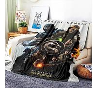 VOZMIO Mortal Kombat Couverture De Lit De Couverture Douce Chaude en Flanelle De Haute Qualité Adaptée à Lacouverture De Climatisation Couverture Bébé Plaids en Flanelle (60x80in(150x200cm))