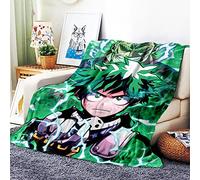 VOZMIO My Hero Academia Couverture De Lit De Couverture Douce Chaude en Flanelle De Haute Qualité Adaptée à Lacouverture De Climatisation Couverture Bébé Plaids en Flanelle (B,40x60in(100x150cm))