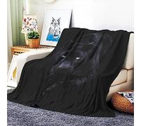 VOZMIO Panthère Noire Couverture De Lit De Couverture Douce Chaude en Flanelle De Haute Qualité Adaptée à Lacouverture De Climatisation Couverture Bébé Plaids en Flanelle (60x80in(150x200cm))