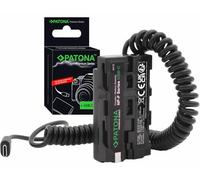 VP-NPF Dummy Batterie USB-C Premium Adaptateur Compatible avec Sony NP-F550 NP-F750 NP-F960 NP-F970 NP-FM500 NP-FM500H Bloc d'alimentation Chargeur pour caméra moniteurs LED Lampe vidéo