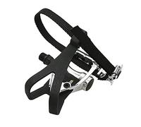 P2R Pédales route-piste Velgo alu avec cale-pied et courroie – argent/noir – 9/16" – Homme