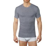 VP PINUCCIO VENEGONI Lot de 2 T-shirts Intime Homme Coton Chaud Peluche 100% Made in Italy t Shirt Homme Hiver T-shirt à Manches Courtes Col Rond Débardeur Homme Coton T-shirt Sous-vêtements, gris,