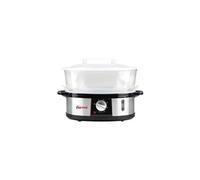 Girmi VP26 - Cuiseur vapeur - 12 litres - 750 Watt - inox/noir Inox/noir G