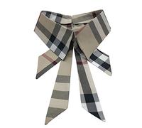 Vpang Faux col détachable à revers à carreaux Faux col ras du cou Peter Pan Collier Cou Nœud papillon, Moyen, Polyester