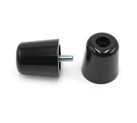 Vparts Embout De Guidon Aluminium Piaggio Ss-387-black