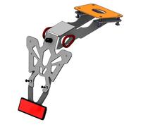 Vparts Support De Plaque D´immatriculation Yamaha Xsr 900 C8-spy040