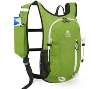 VPBAGE Petit sac à dos de randonnée avec support de téléphone avant, sac à dos pliable avec sangle de poitrine et de taille, sac à dos léger pour homme et femme, Jaune paille, Small, Sacs à dos de