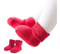 VPbao 1 Paires Chaussette Rouge Noël Bébé Naissance Chaude Hiver 0-1 Ans