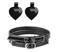 VPbao Femme Sangle de Chaussure Amovible pour Escarpin Lacet de Cheville Talons Hauts Bride Mode 2Pcs Noir #A PU
