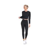 Vphancy Sudation Femme Amincissante, Tee Shirt Maigrir, Vêtement Minceur Haut Anticellulite, Veste Tenue de Sport en Nano Composite Argent Version 2.0 pour Effet Sauna (Manche Longue, XL)