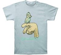 VPJGFL Dinosaur Jr Bird on Hand Men T-Shirt(Large)