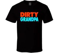 VPJGFL Dirty Grandpa Zac Efron Robert De NIRO Funny Popular Movie T Shirt Black(Large)