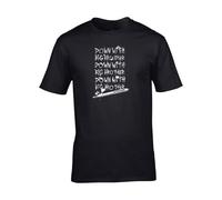 VPJGFL Down with Big Brother- - George Orwell 1984 Inspired Men's T-Shirt Black(XX-Large)